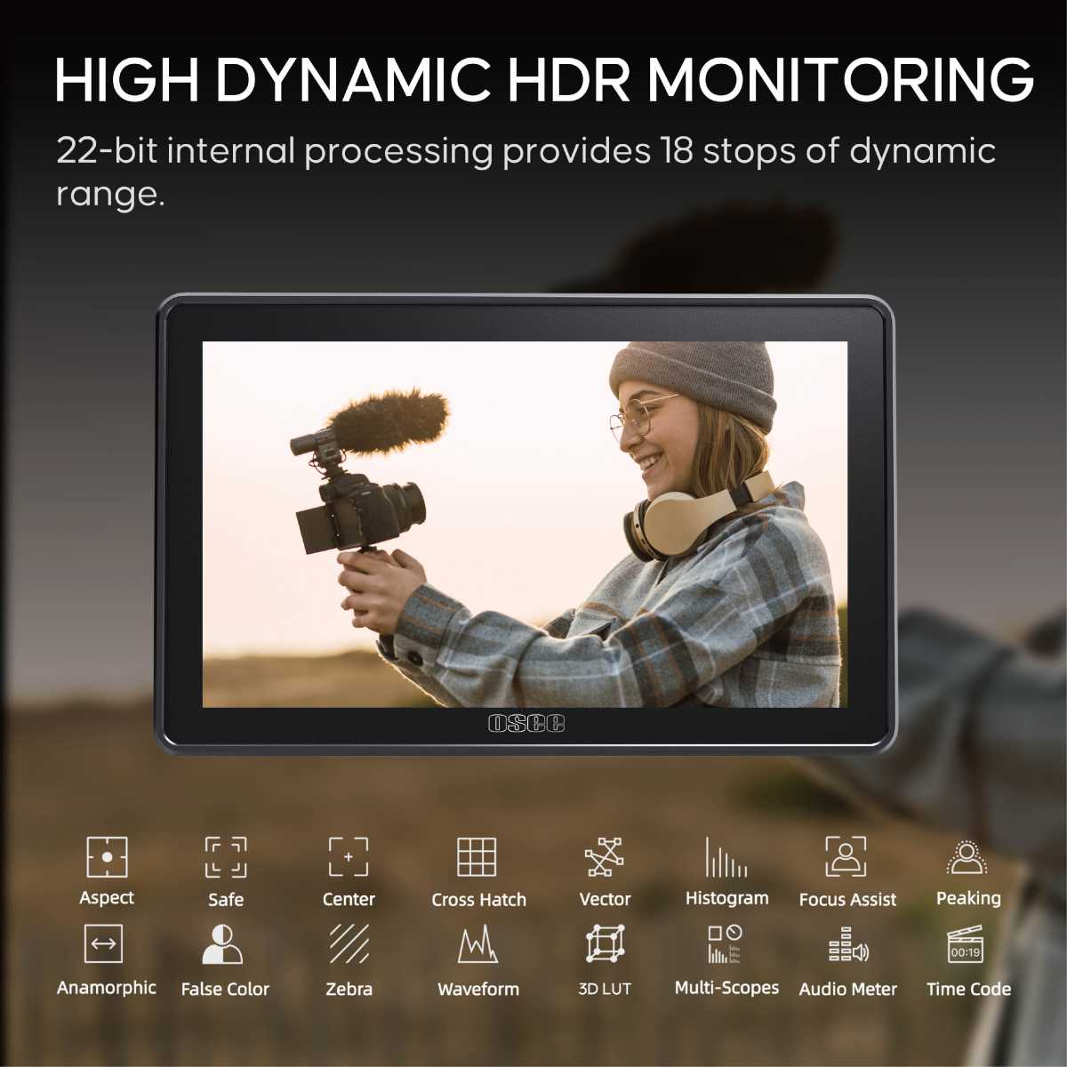 Monitor 7 inch HDR SDI & 4K-HDMI - 3000 nits - Image 11