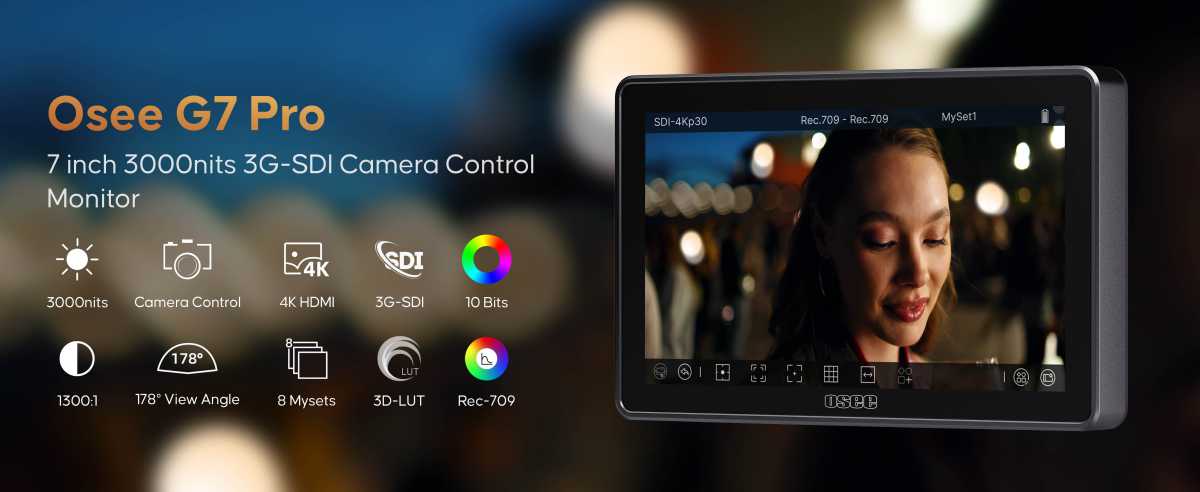 Monitor 7 inch HDR SDI & 4K-HDMI - 3000 nits - Image 13