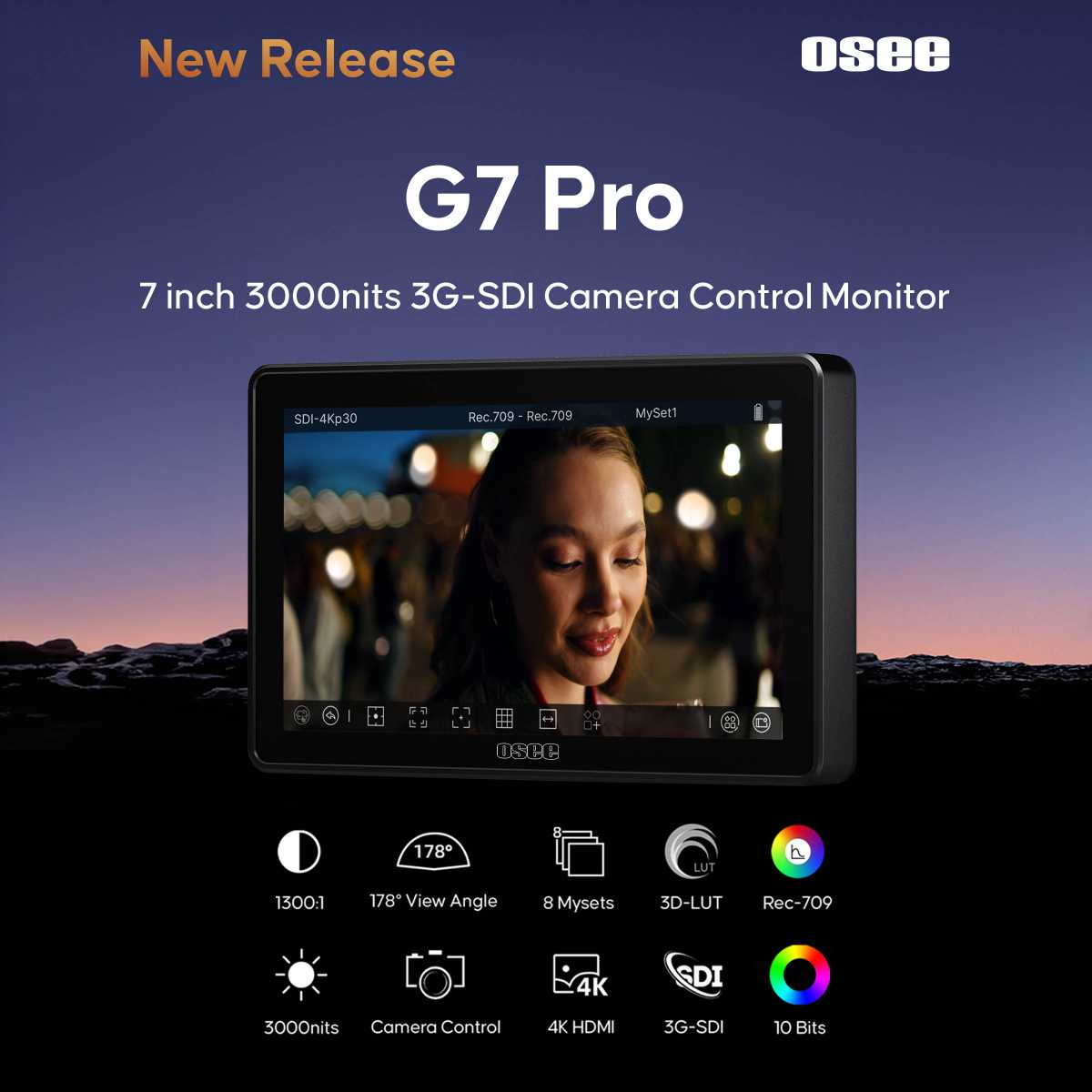 Monitor 7 inch HDR SDI & 4K-HDMI - 3000 nits - Image 20