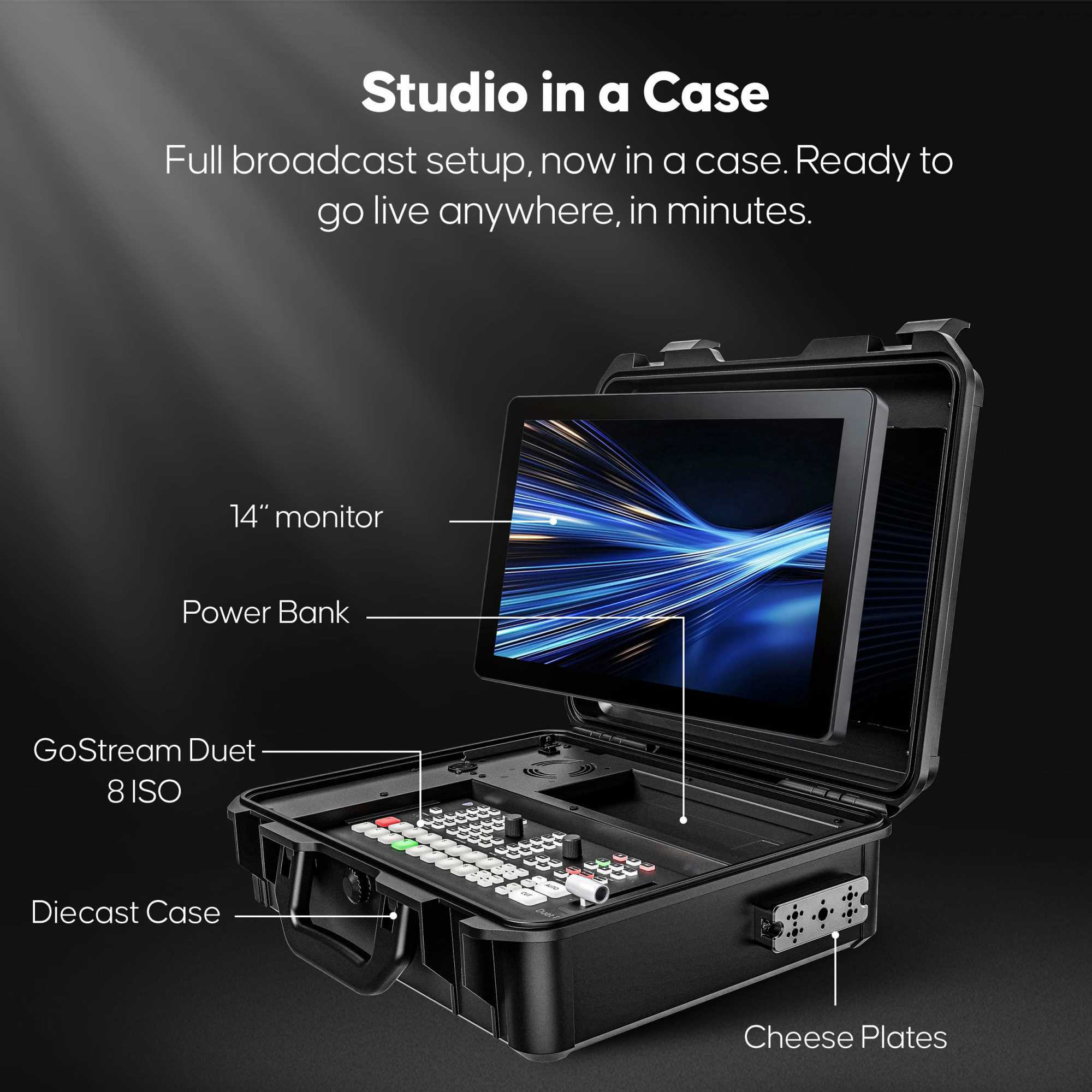 Multicamera live streaming switcher 8 Channels Switcher - ISO + 14inch scherm - Image 5
