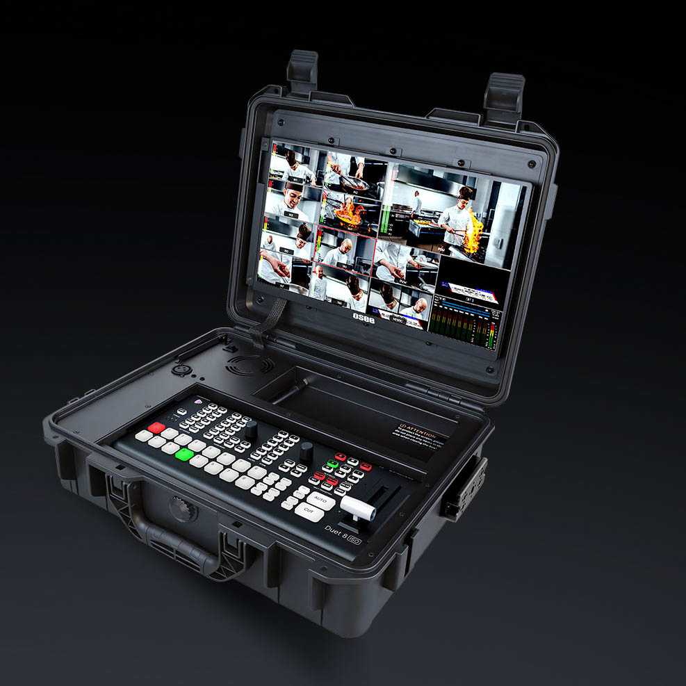 Multicamera live streaming switcher 8 Channels Switcher - ISO + 14inch scherm - Image 6